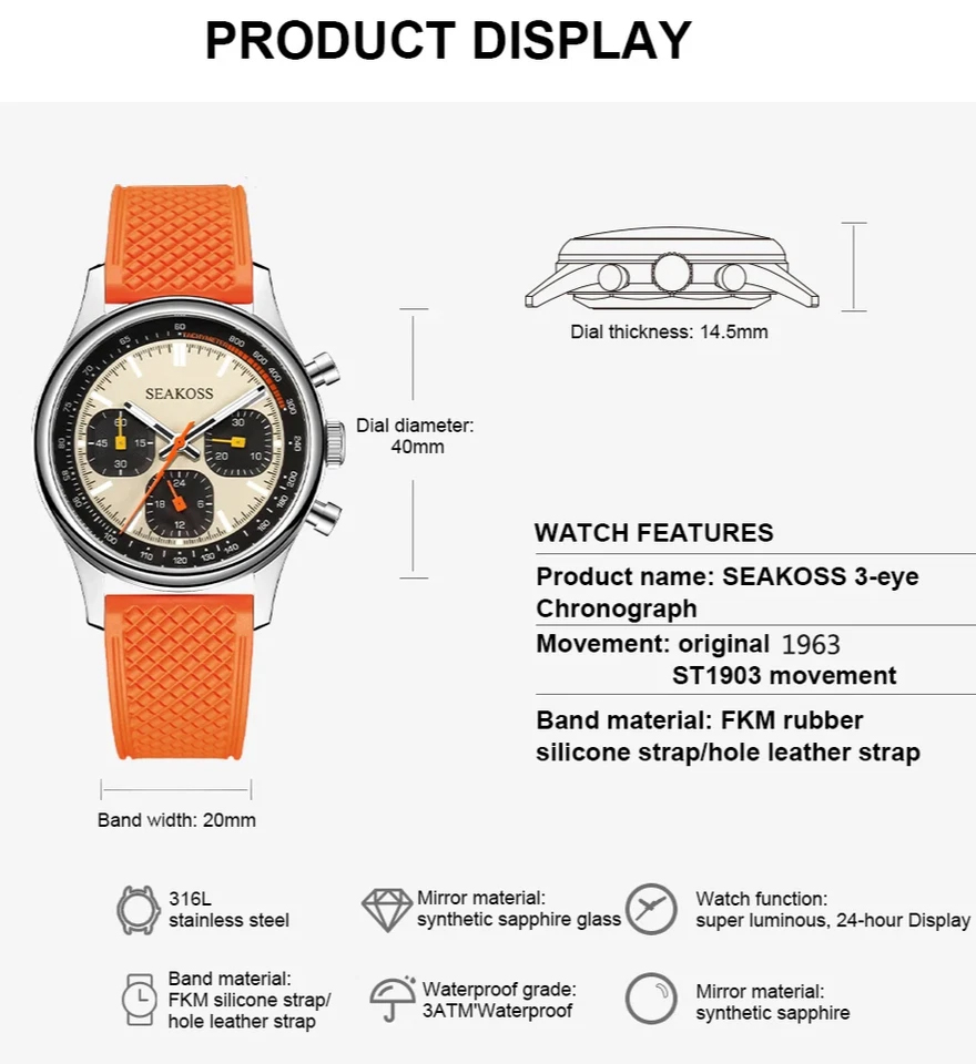 K1963F Mechanical Wristwatch