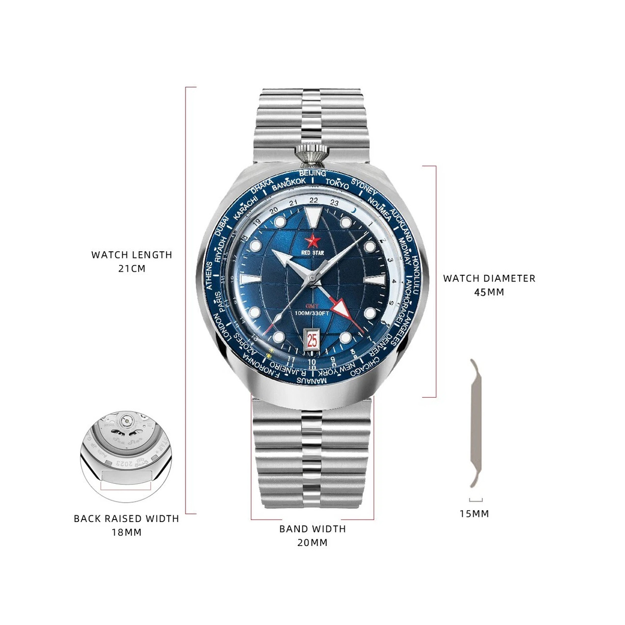 K1963E Mechanical Wristwatch