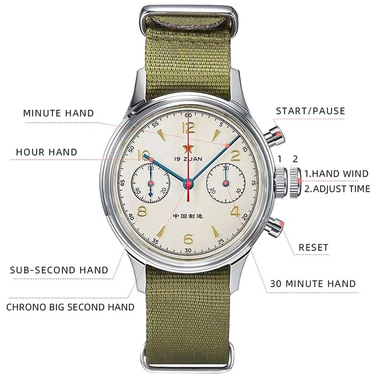 K1963D Mechanical Wristwatch