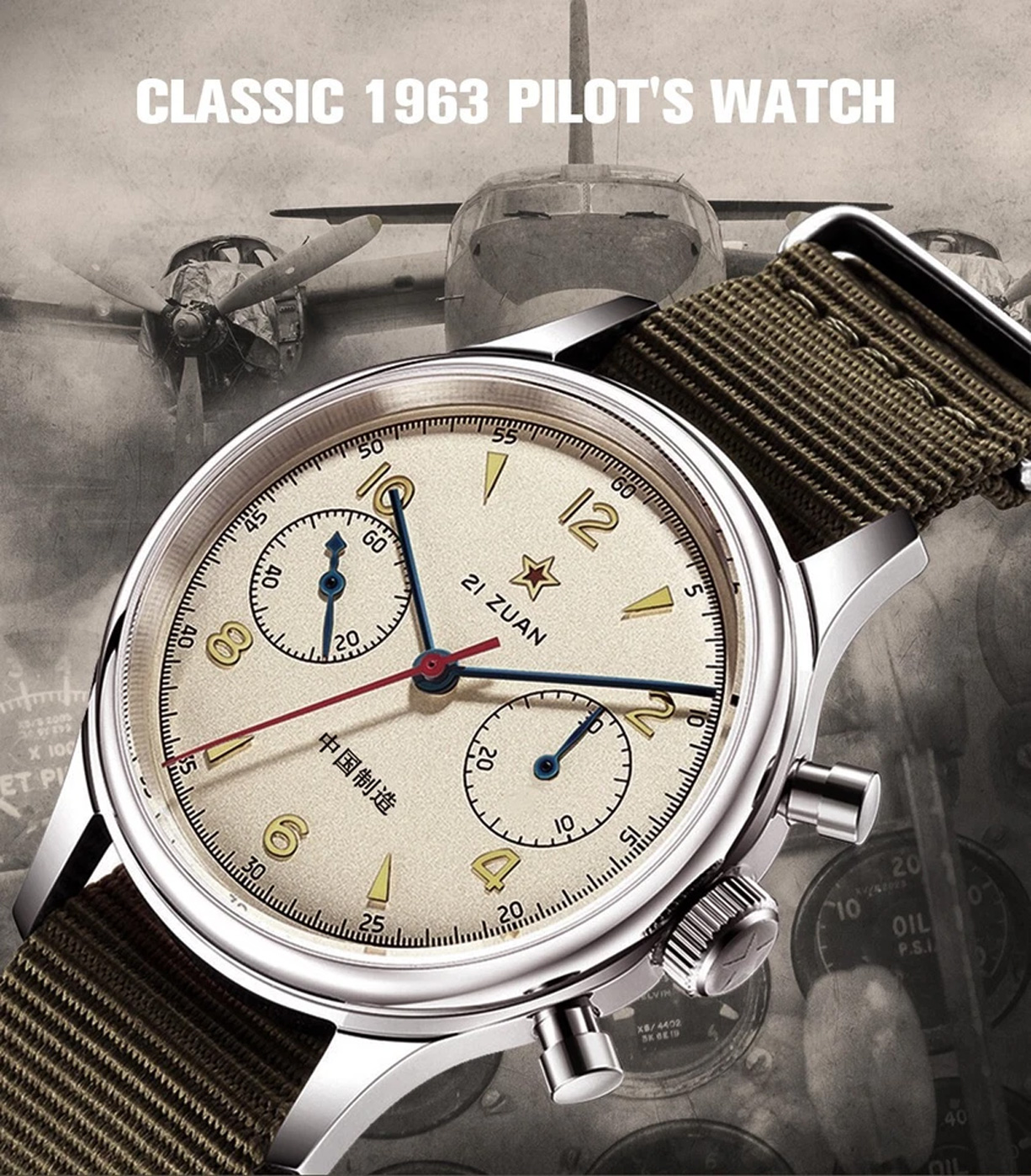 K1963D Mechanical Wristwatch