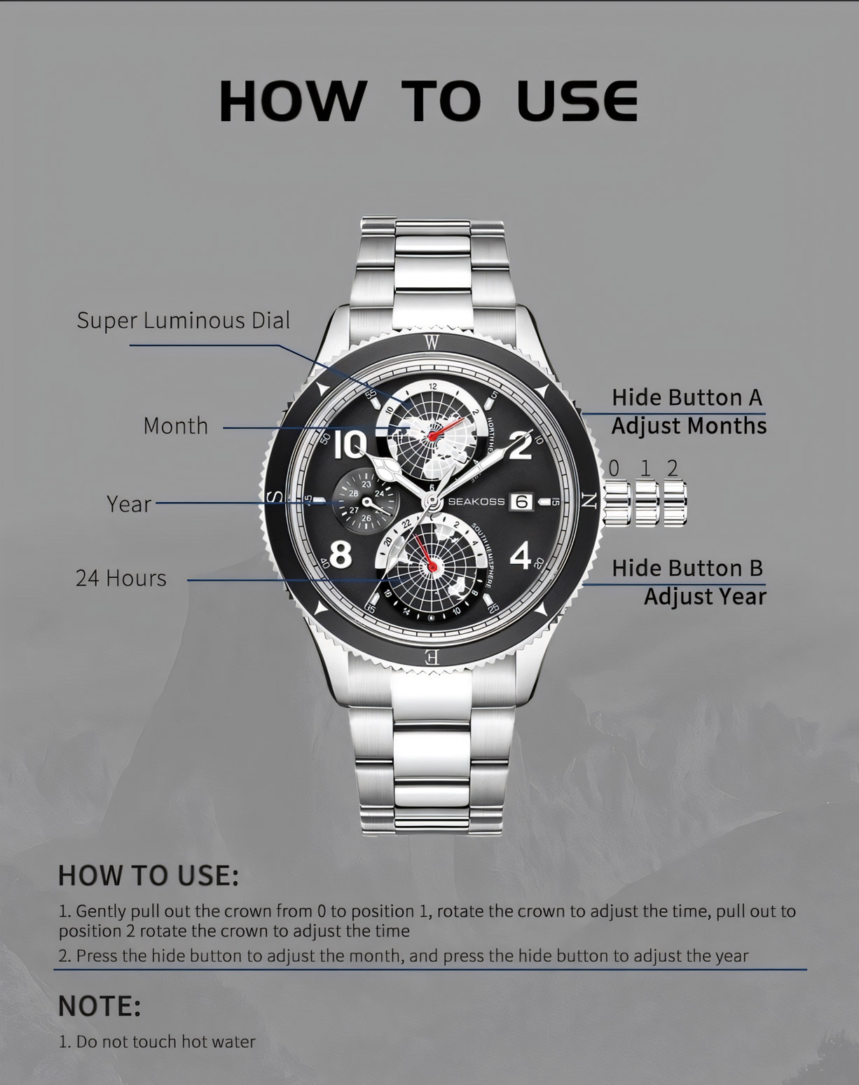 K1963C Mechanical Wristwatch