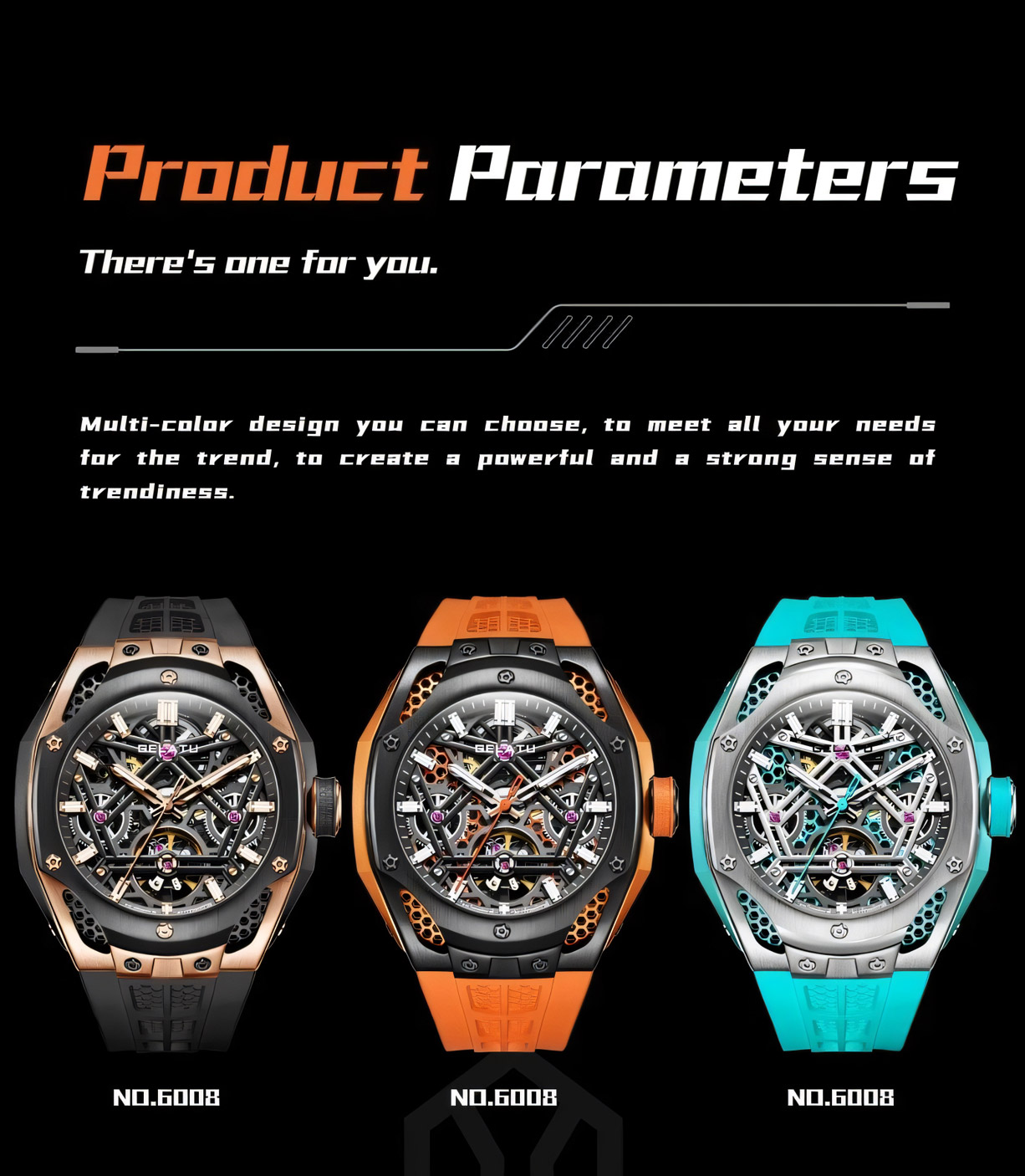 K6008 Mechanical Wristwatch