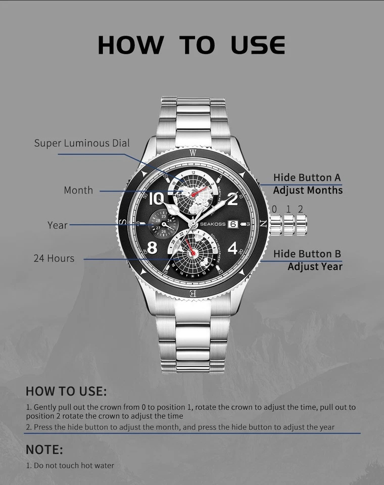 K1963C Mechanical Wristwatch