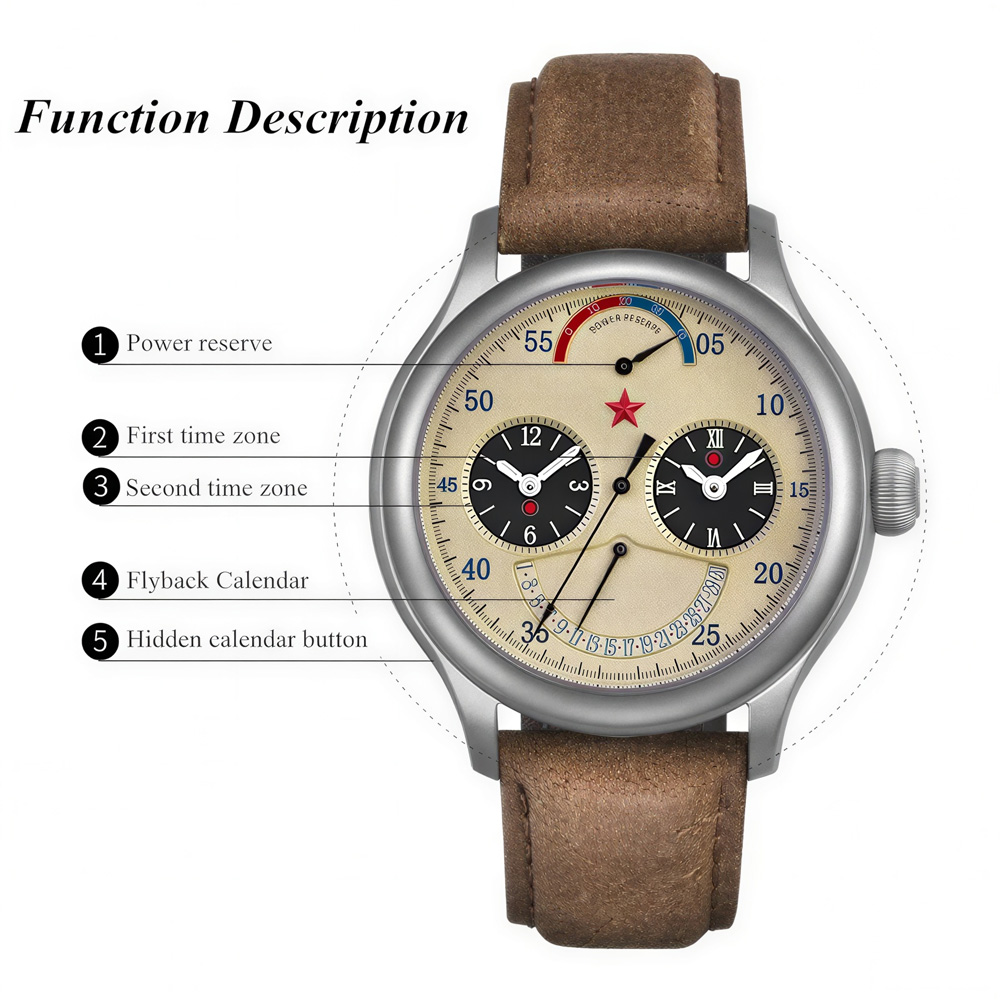 K2545 Mechanical Wristwatch Seagull-Movement