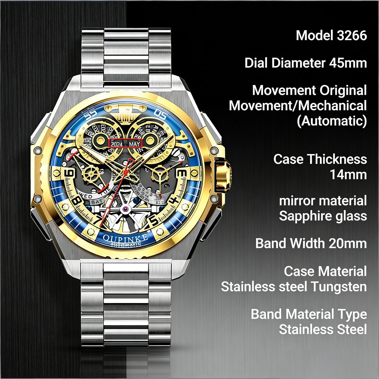 K3266 Mechanical Wristwatch