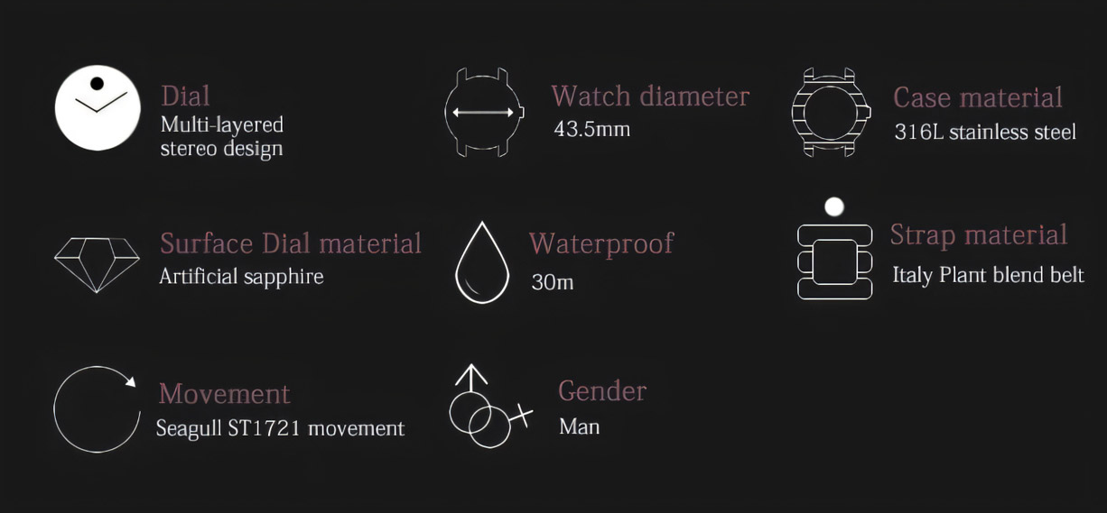 K1721 Mechanical Wristwatch