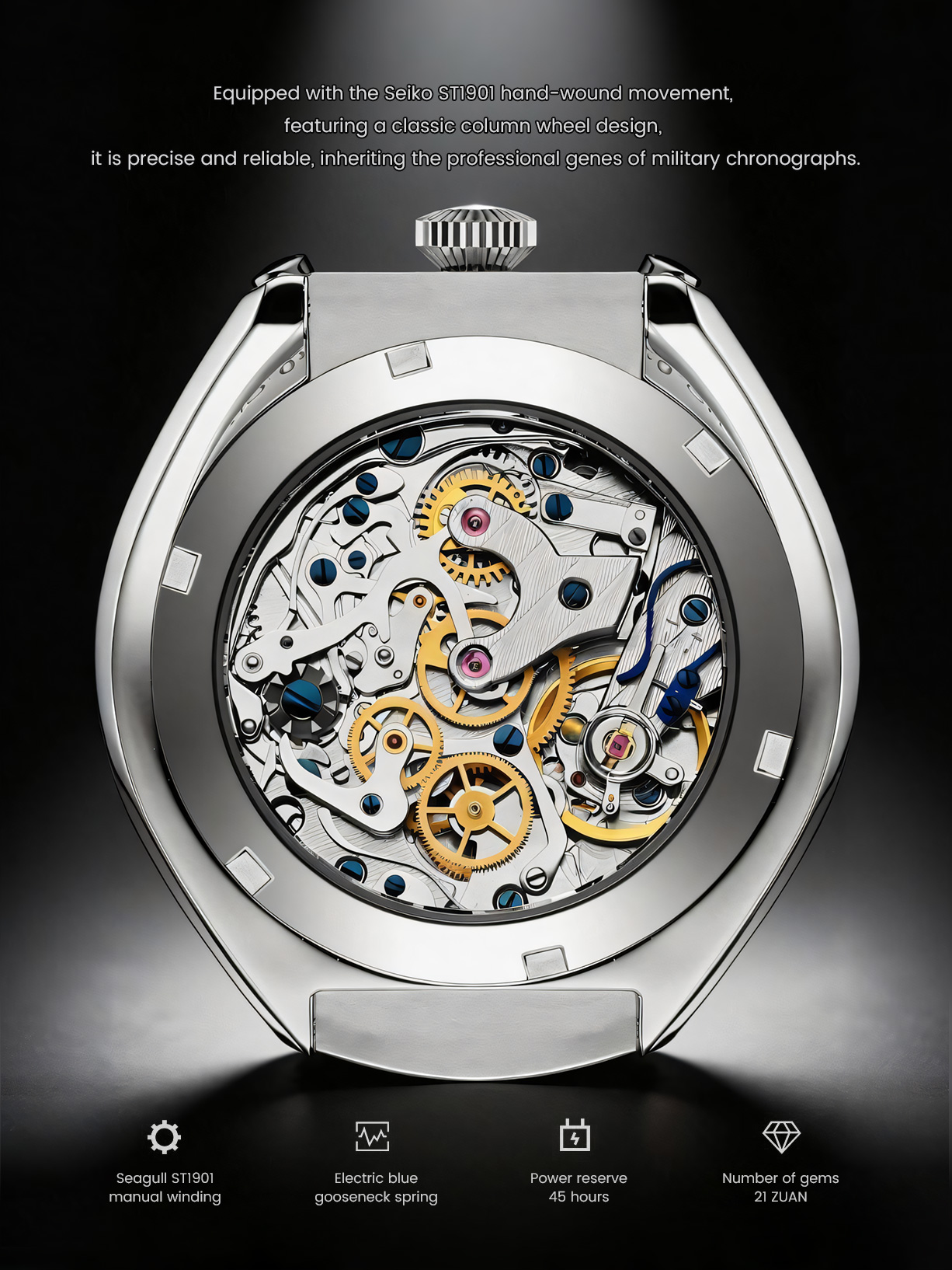 K1901E Mechanical Wristwatch