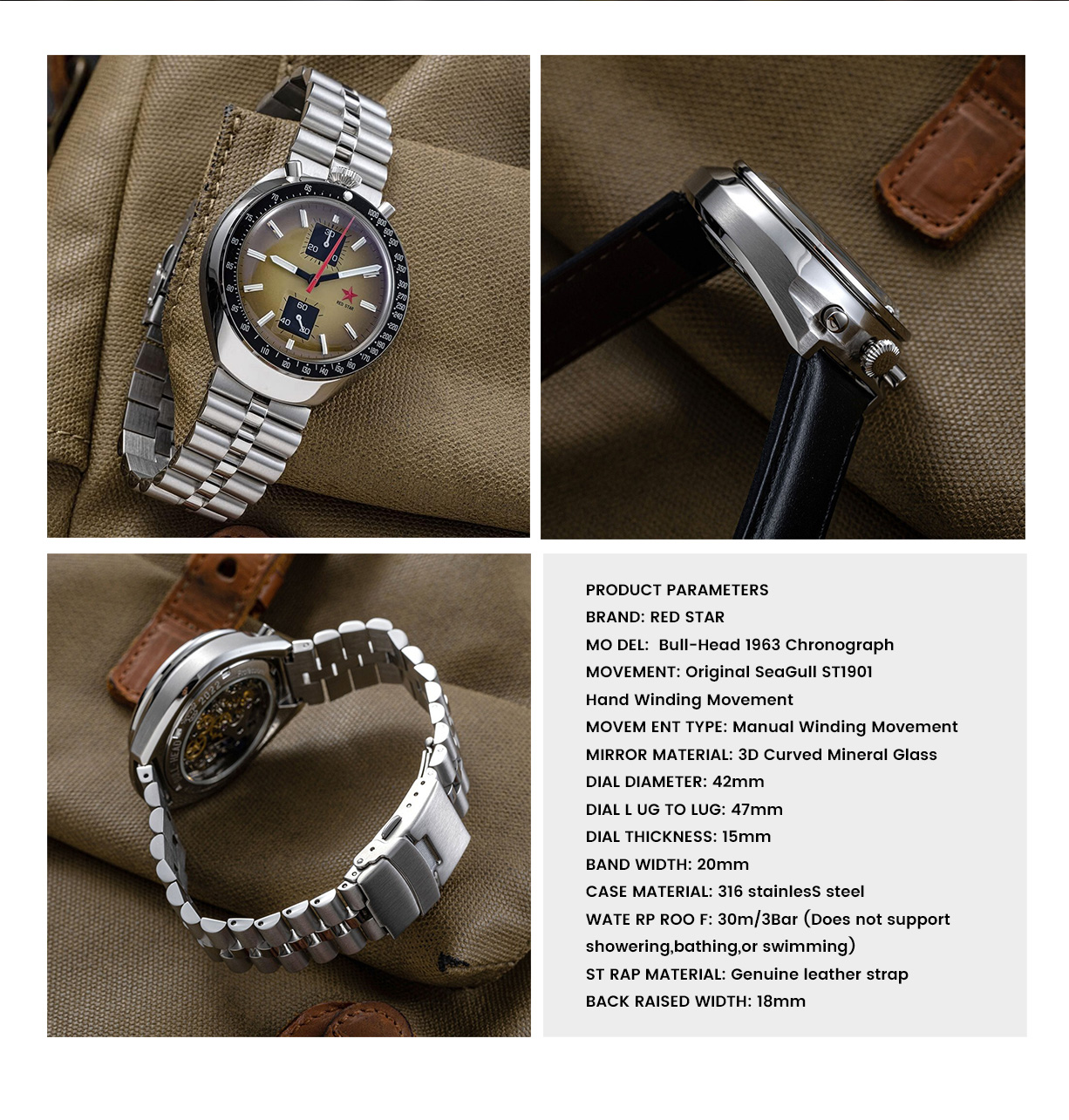 K1901E Mechanical Wristwatch