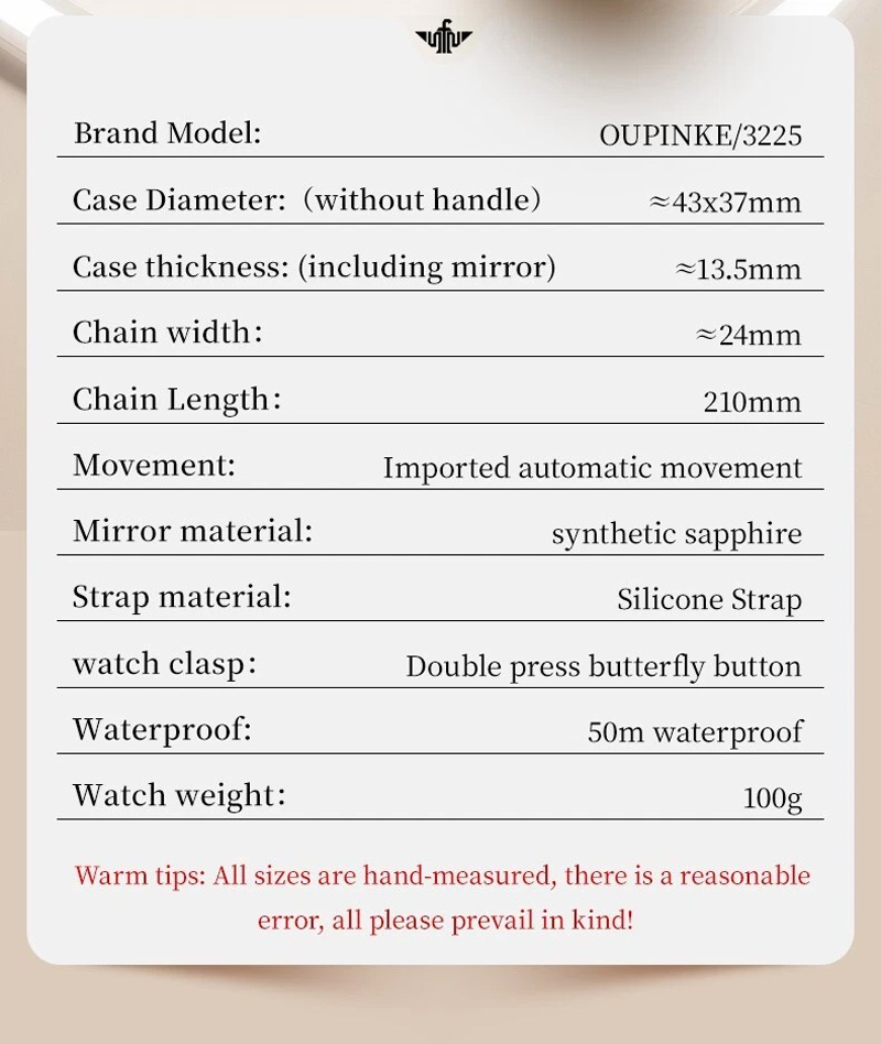 K3225 Mechanical Wristwatch