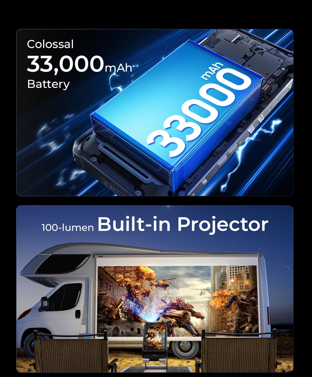 Projector Outdoor Mobile Phone Oukitel WP100 Titan