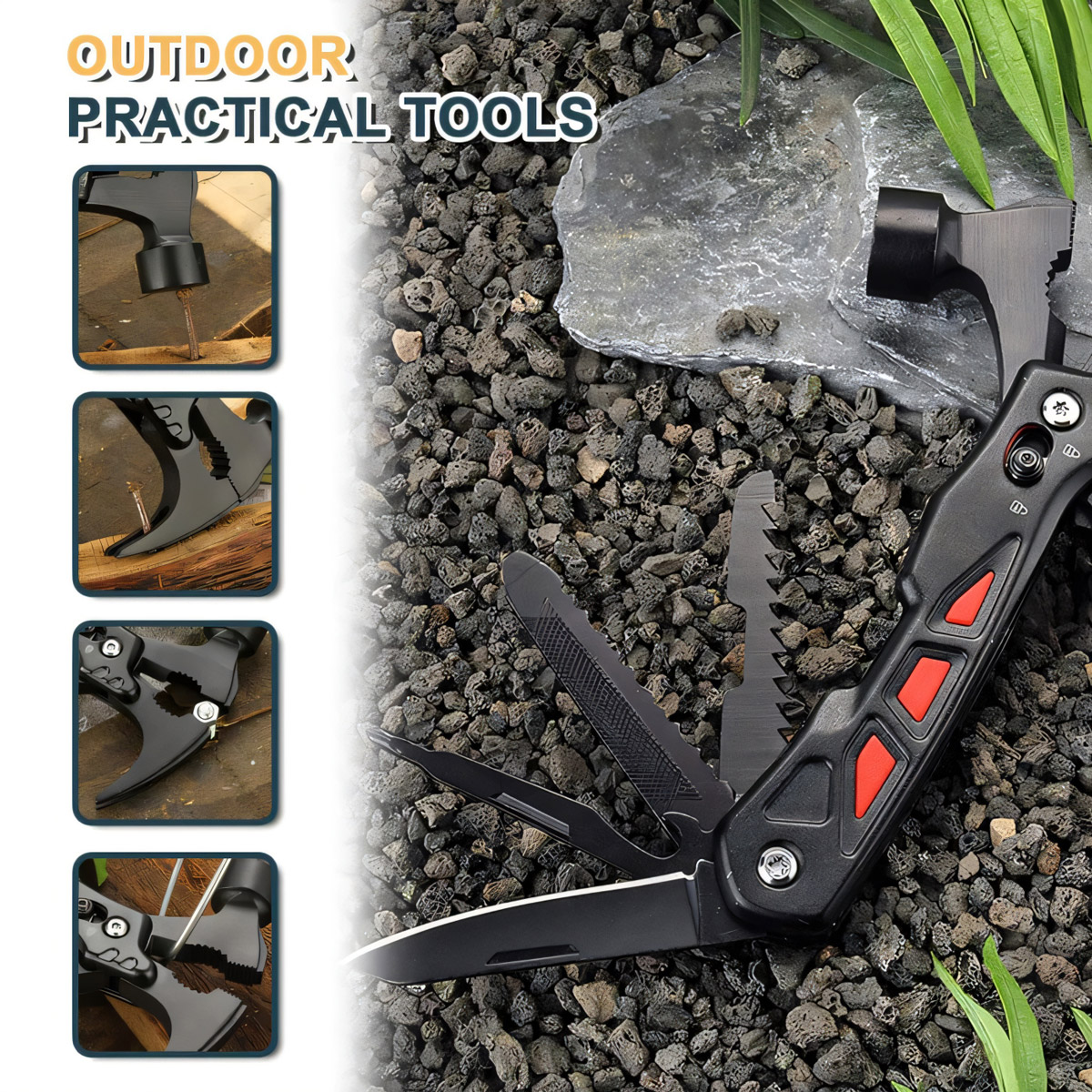 Hanboost H1 Multi Tool Hammer 12 in 1 with Safety Lock