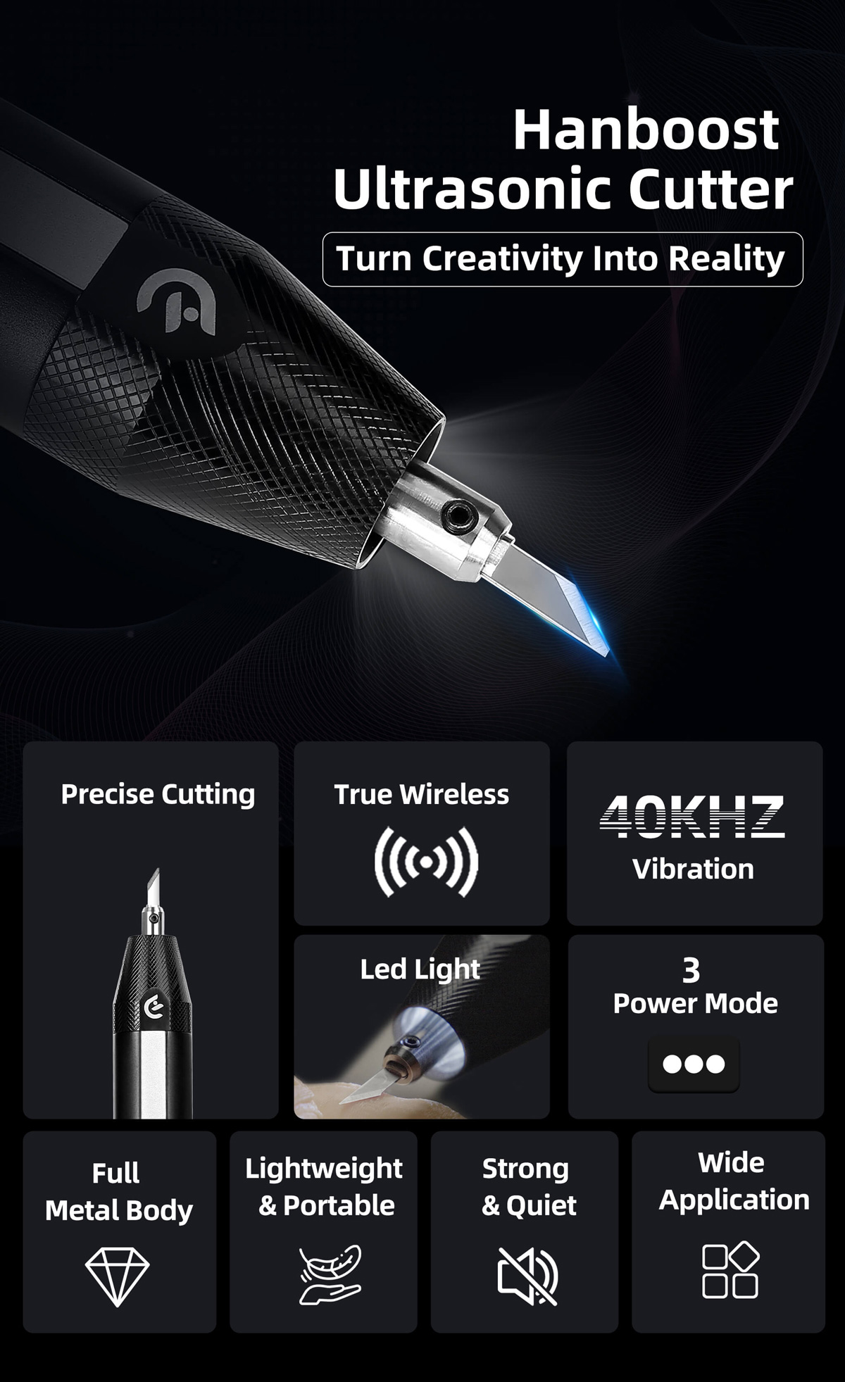 Hanboost C1 Wireless Ultrasonic Cutter