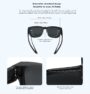 Folding polarized sunglasses