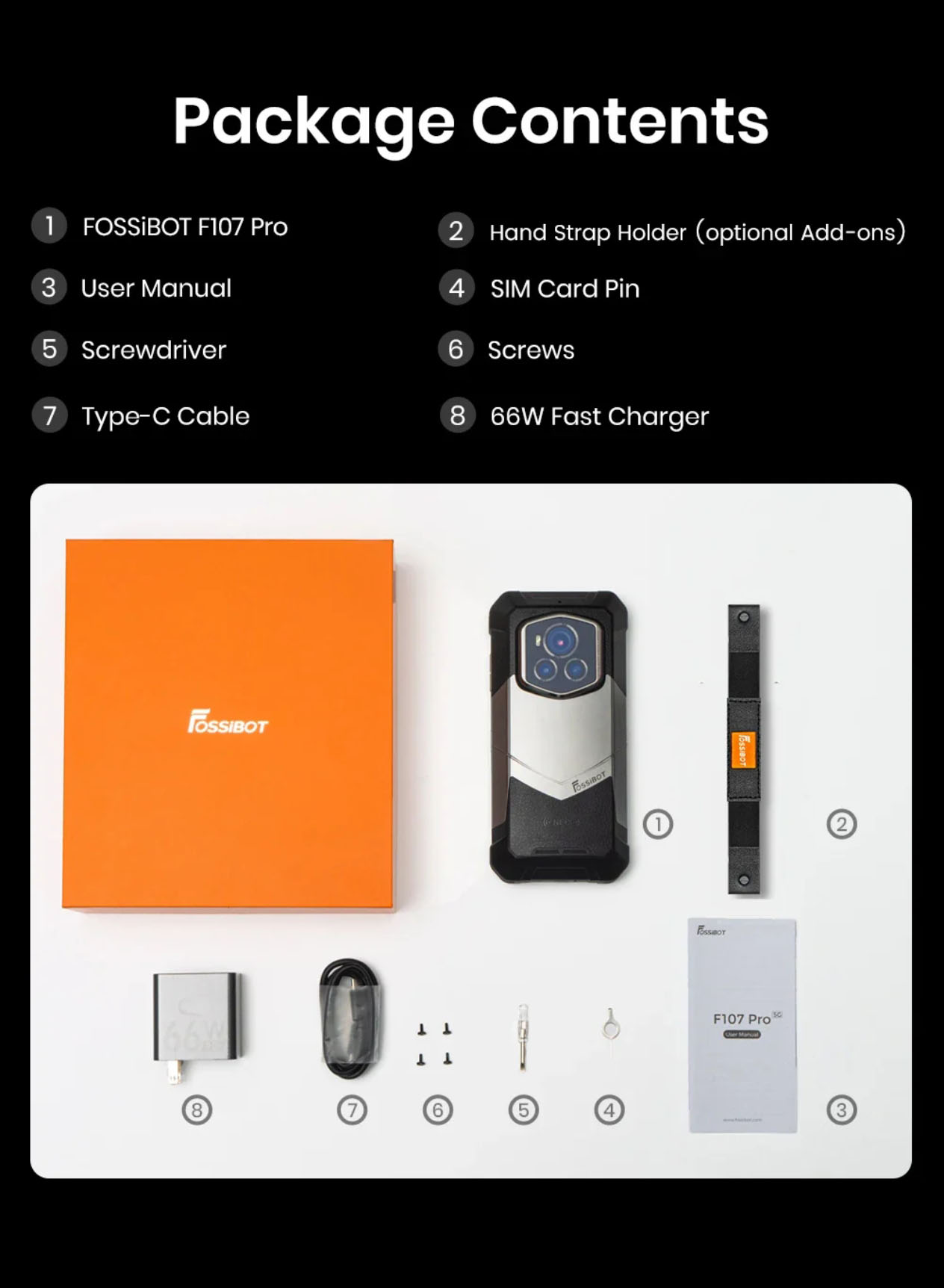 Starlight Night Vision Outdoor Smartphone FOSSiBOT F107 Pro
