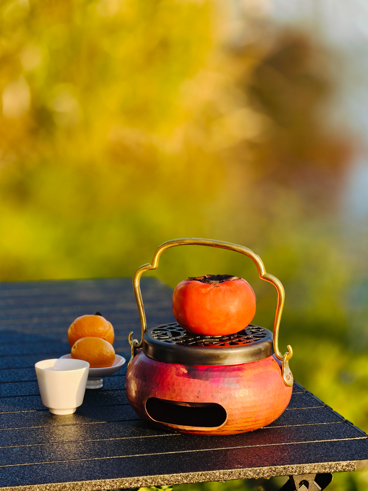 Royal Purple Copper Charcoal Stove, Hand Warmer