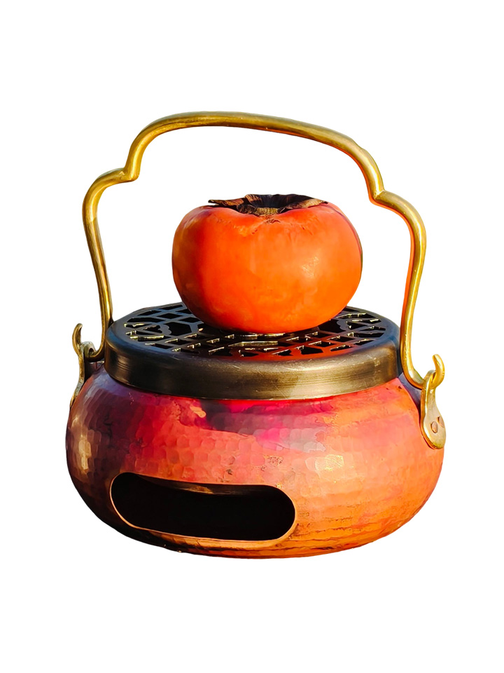 Royal Purple Copper Charcoal Stove, Hand Warmer