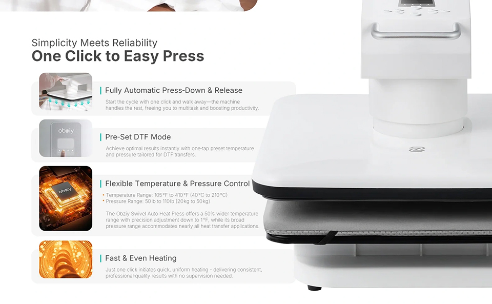 HP1 Auto Heat Press Machine