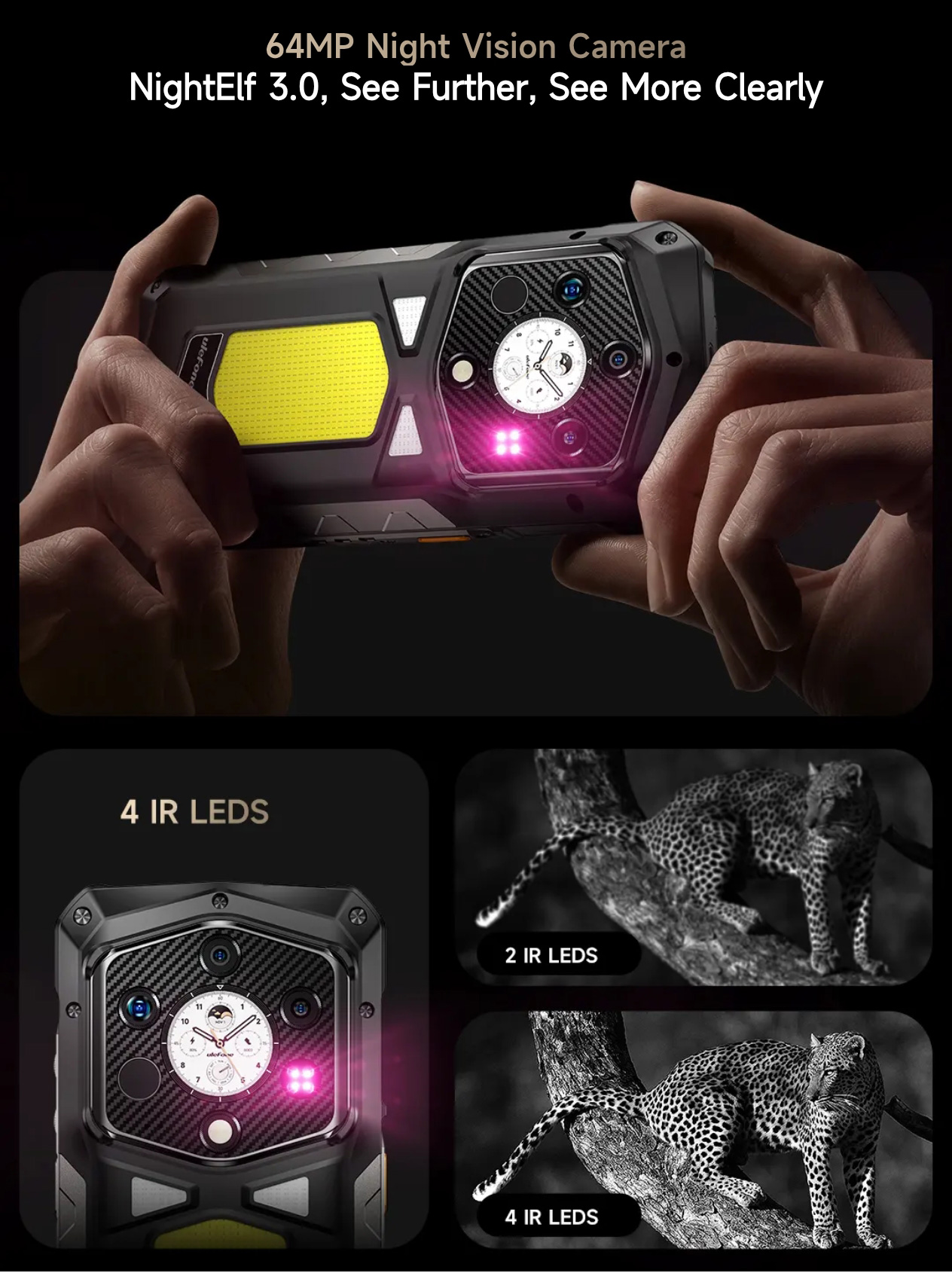 Thermal Imaging Camping Light Outdoor Smartphone Ulefone Armor 29 Pro