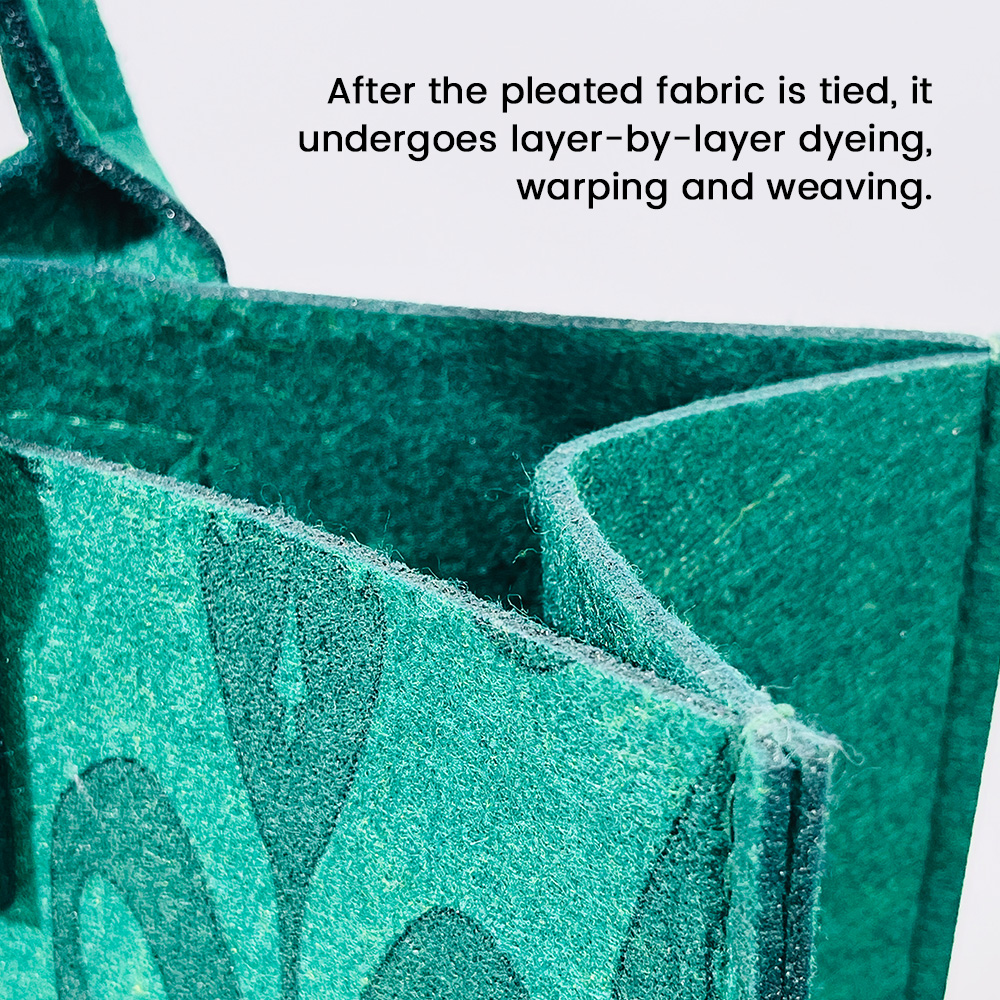 KUZNEY- silk Printed bags felt tote bag