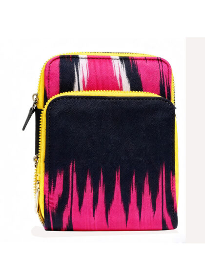 KUZNEY-Atlas silk Made from mulberry silk, Double-layer wallet