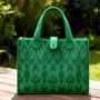 KUZNEY- silk Printed bags felt tote bag