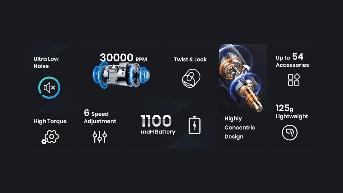 Hanboost S2 Electric Cordless Rotary Tool Kits