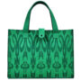 KUZNEY- silk Printed bags felt tote bag