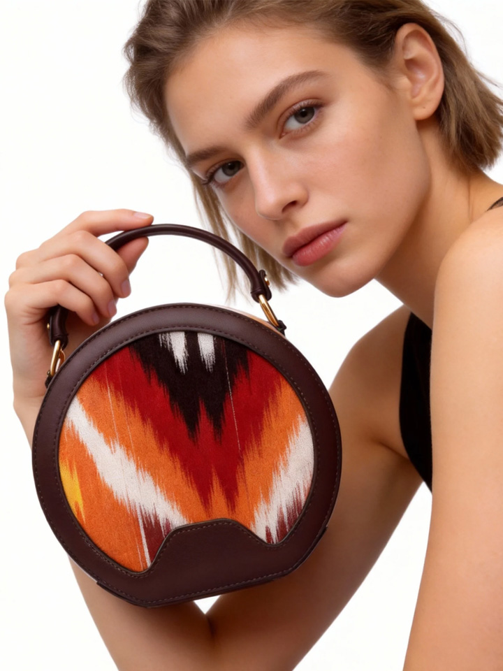 KUZNEY-Atlas silk Made from mulberry silk,Hand-held wallet