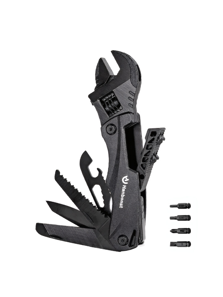 Hanboost 12 In 1 Multitool Wrench EDC Gadget for Outdoor Camping