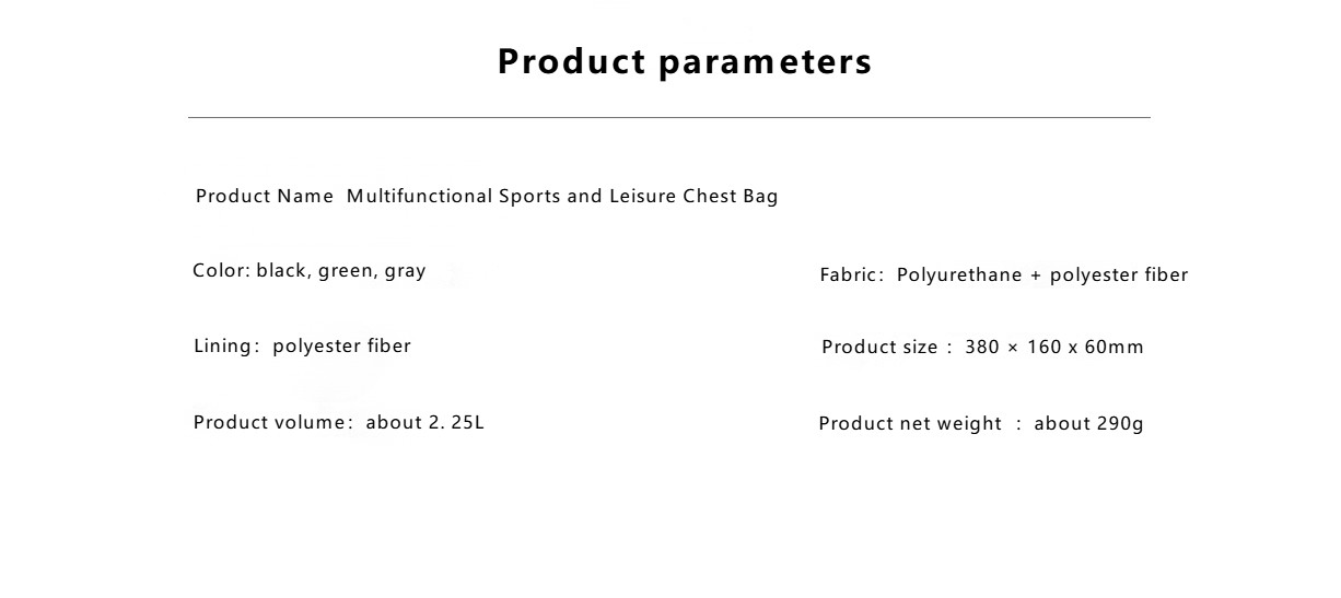 Multifunctional Sports And Leisure Chest Bag