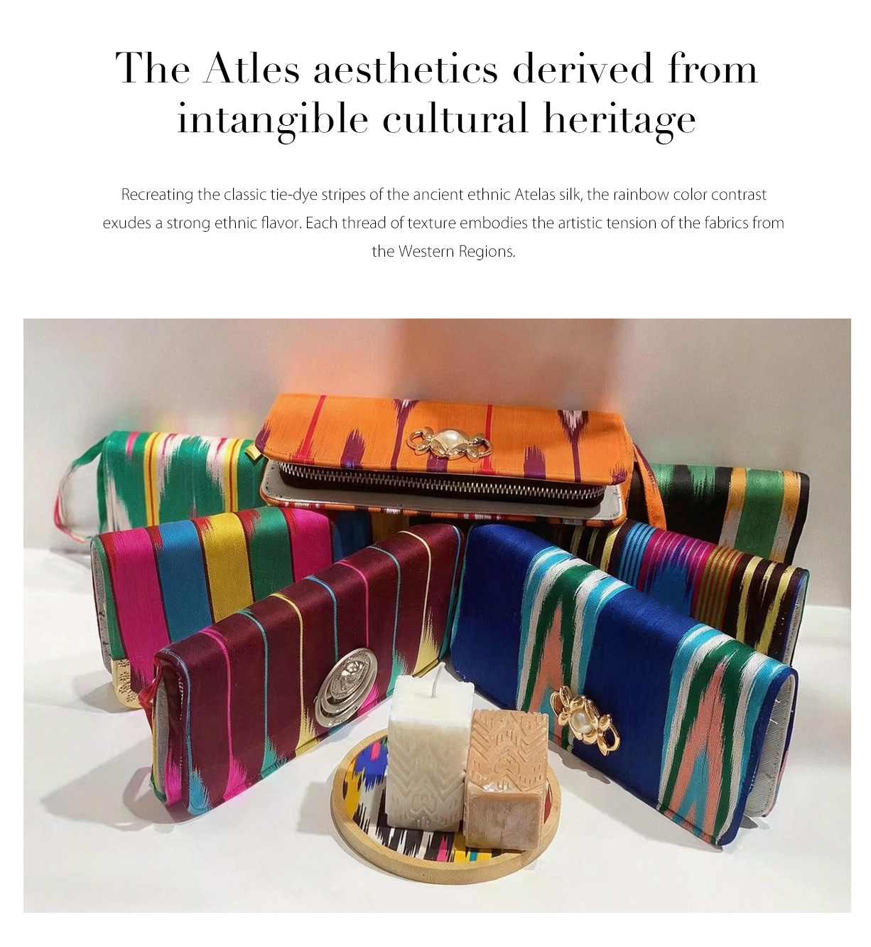 KUZNEY-Atlas Silk Made From Mulberry Silk,Hand-held Wallet