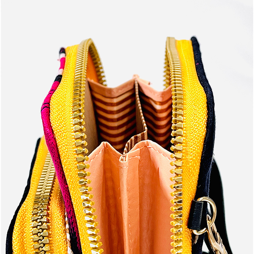 z3 KUZNEY-Atlas silk Made from mulberry silk, Double-layer wallet