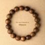 Green Sandalwood Bracelet/Wooden Bracelet Meditation Beads