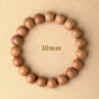 Meditation Prayer Beads Peach Wood Bracelet