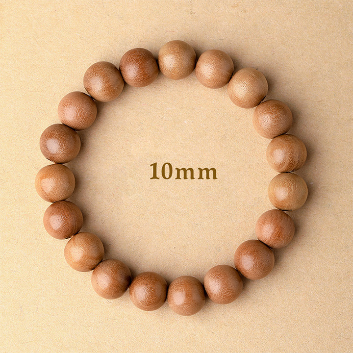 Meditation Prayer Beads Peach Wood Bracelet