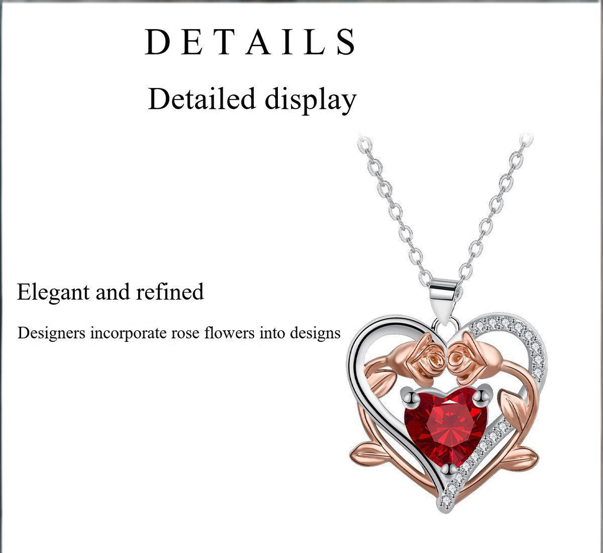 Love Rose Necklace Tulip Ornaments Exudes Understated Luxury And Sophistication