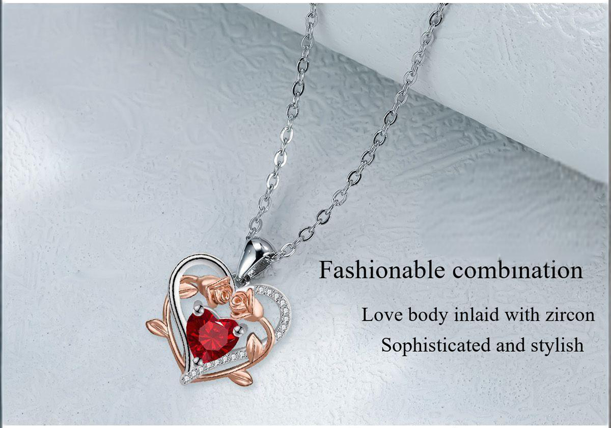 Love Rose Necklace Tulip Ornaments Exudes Understated Luxury And Sophistication