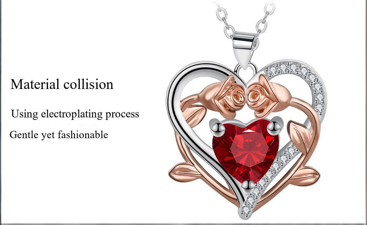 Love Rose Necklace Tulip Ornaments Exudes Understated Luxury And Sophistication