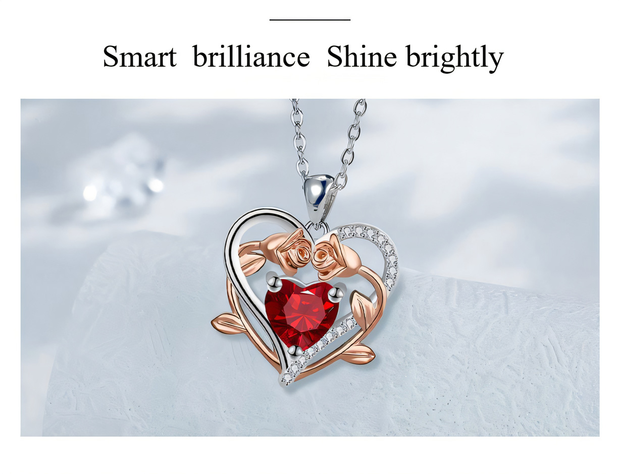 Love Rose Necklace Tulip Ornaments Exudes Understated Luxury And Sophistication