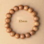 Meditation Prayer Beads Peach Wood Bracelet