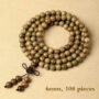 Green Sandalwood Bracelet/Wooden Bracelet Meditation Beads