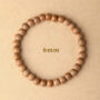 Meditation Prayer Beads Peach Wood Bracelet