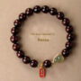 Small-Leaf Red Sandalwood And Hetian Jade Gourd Bracelet/Beads Wooden Bracelets