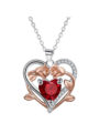Heart-Shaped Rose Necklace