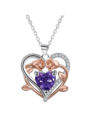 Heart-Shaped Rose Necklace