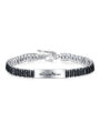 9mm Zircon-Set Bracelet Laser Engraving Available For Customization