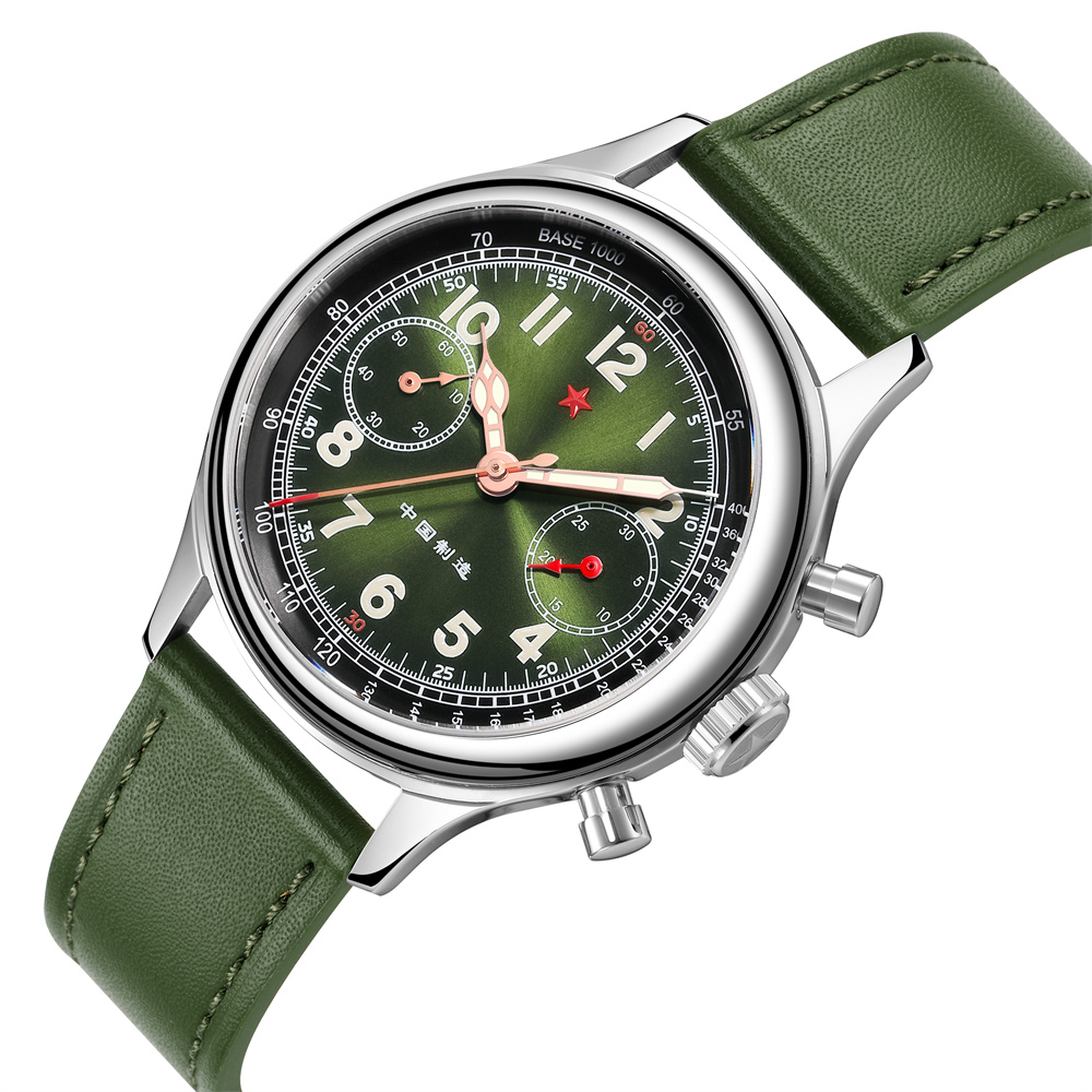 38 mm Seagull 1963 Original ST1901 Movement Chronograph Mechanical Wristwatchs