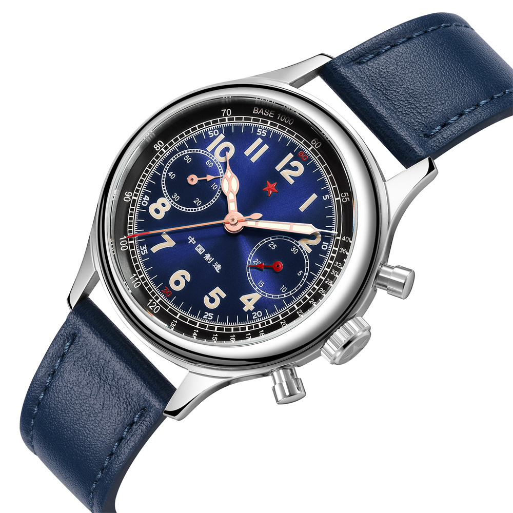 38 mm Seagull 1963 Original ST1901 Movement Chronograph Mechanical Wristwatchs