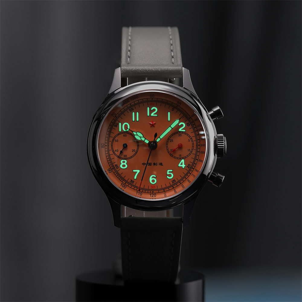 38 mm Seagull 1963 Original ST1901 Movement Chronograph Mechanical Wristwatchs