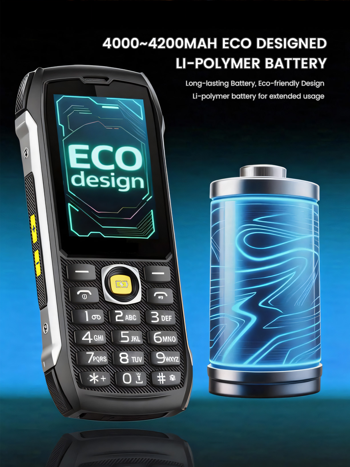 HP289 2.8 Inch 48MB+128MB Rugged phone